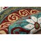 Homeroots 5 ft. Round Red & Sage Medallion Area Rug 396265 - alternate 3